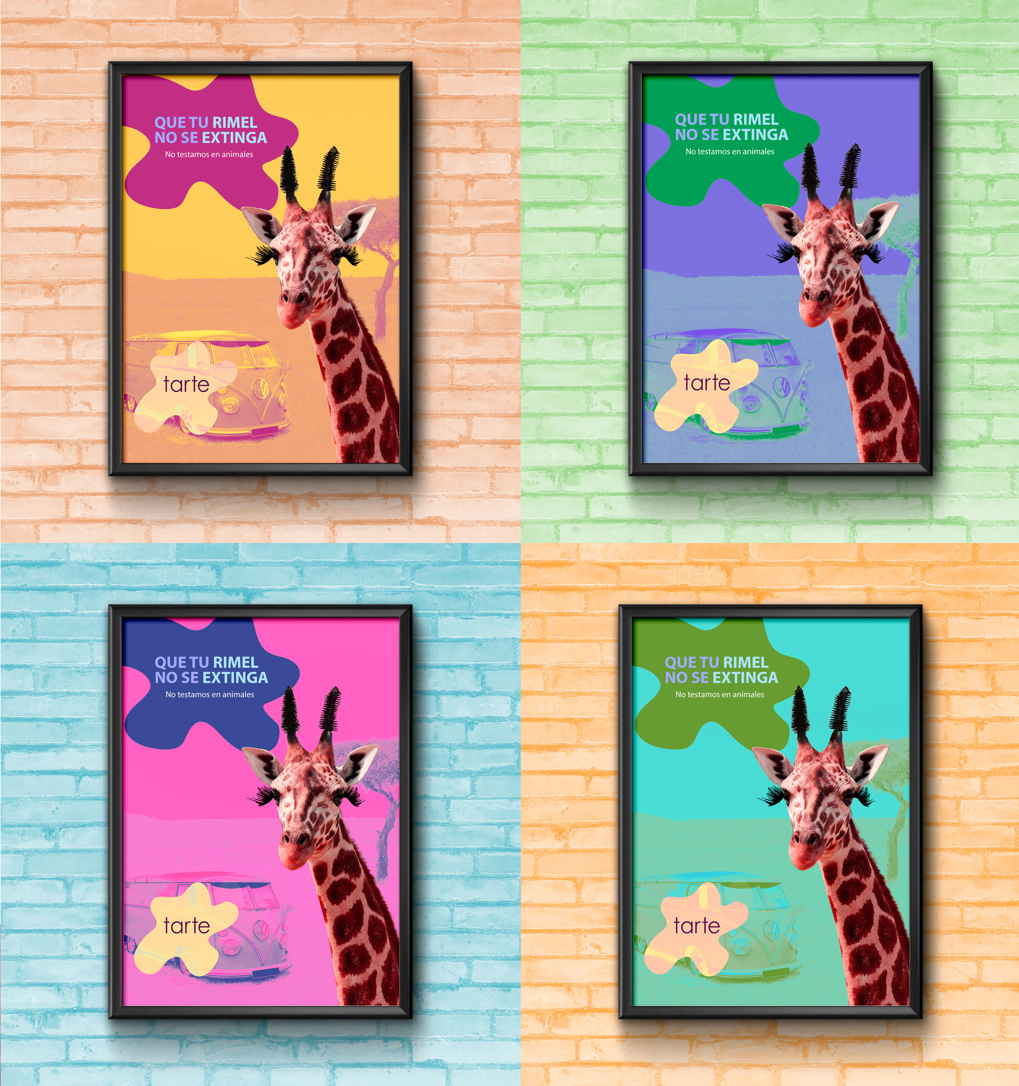 Campaña cosmética variaciones de color